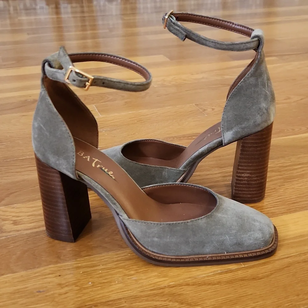 Diba True Suede Ankle Strap Heels